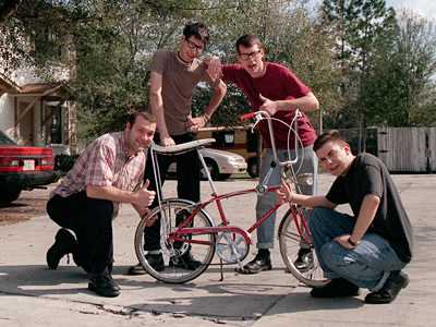 Traluma with a fancy bike in Florida.